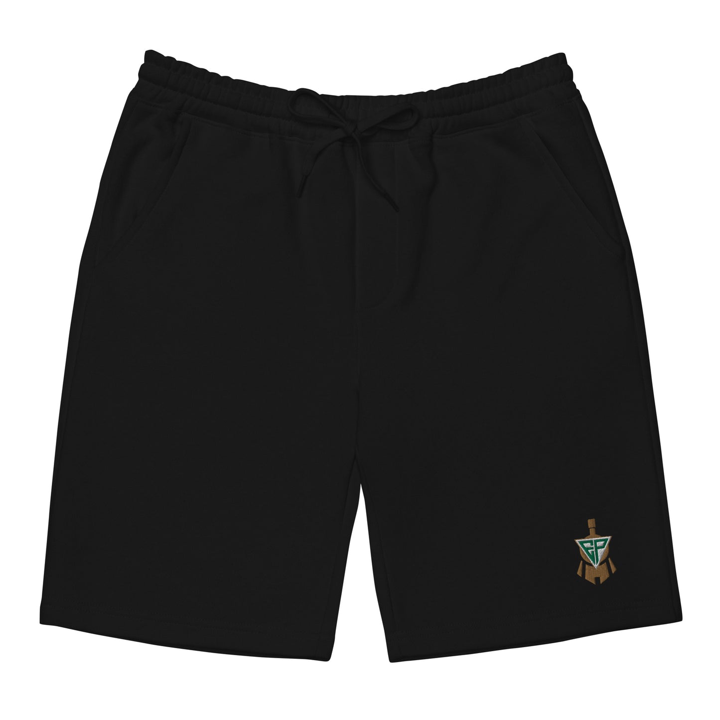 Embroidered Brand Logo Shorts